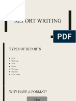 Report Writing