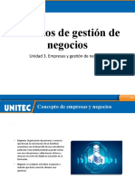 Unidad 3. Empresas y Gestión de Negocios