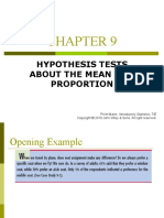 Hypothesis Tests About The Mean and Proportion: Prem Mann, Introductory Statistics, 7/E