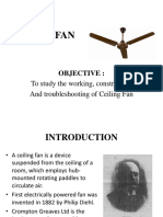 Ceiling Fan: To Study The Working, Construction and Troubleshooting of Ceiling Fan