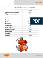 Fisa Tehnica Hidrofor Ruris Aquapower 3009 RURIS - AquaPower - 3009 PDF