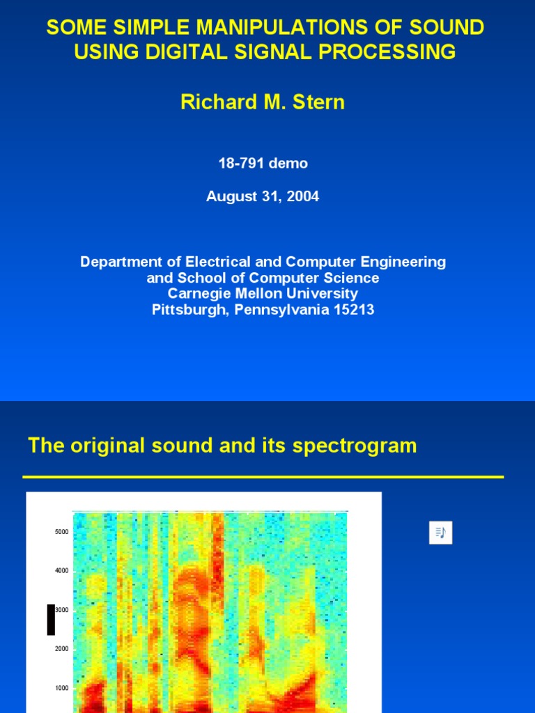 Sound Manipulation with DSP Techniques | PDF | Filter (Signal ...