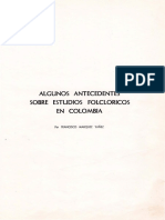 Antecedentes de Estudios de Folclore Colombia