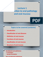 Oral Pathology, Lecture 1