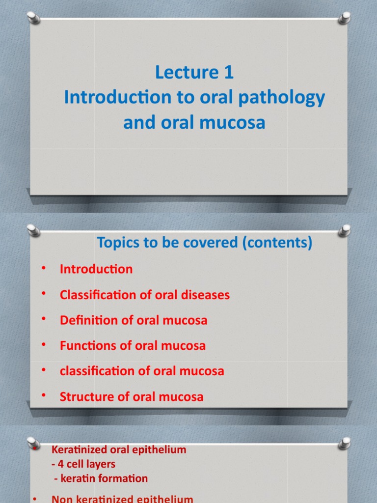 Introduction to Oral Pathology | PDF | Anatomy | Histology