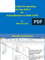 Helpful Hints For Inputting Data Into SUFI-2 For Autocalibration in SWAT-CUP4