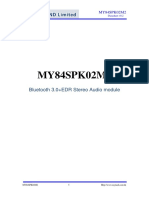 MY84SPK02M2: Bluetooth 3.0+EDR Stereo Audio Module
