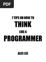 7 Tips How To Think Like A Programmer