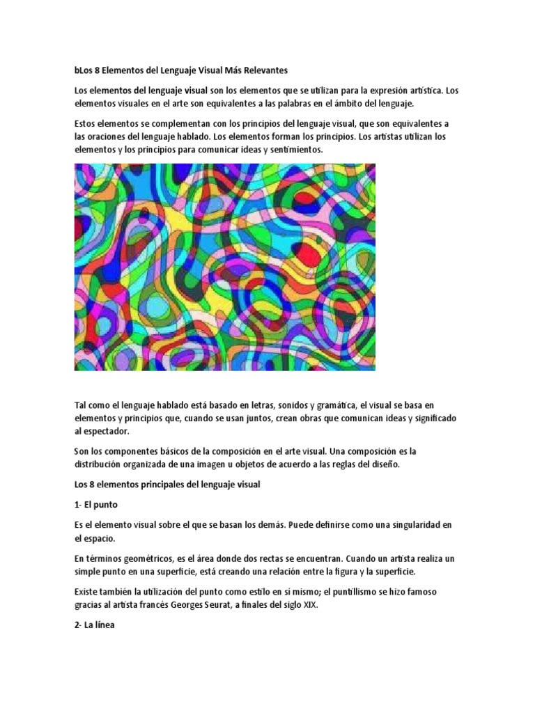 Los 8 Elementos Del Lenguaje Visual Más Relevantes | PDF | Percepción ...