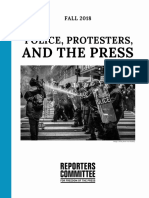 The Reporters Committee For Freedom of The Press: Police, Protesters, and The Press (2018)