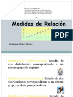 Medidas de Relación (CORRELACIÓN Y REGRESIÓN) 