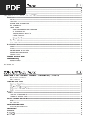 いすゞ　TRACTOR TRAILER  HAND BOOK Isuzu Commercial Vehicles - Low Cab Forward Trucks