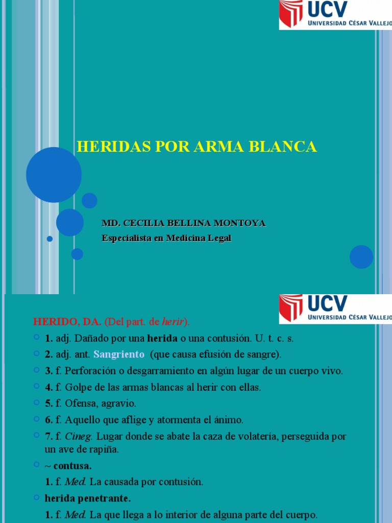 Clasificación de Heridas por Arma Blanca | PDF | Lesión | Suicidio