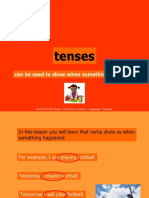 Tenses: Can Be Used To Show When Something Happened