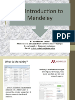 An Introduction To Mendeley