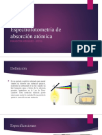 Espectrofotometría de Absorción Atómica