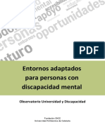 Entornos Adaptados para Personas Con Discapacidad Mental: Observatorio Universidad y Discapacidad