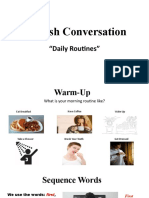 English Conversation: "Daily Routines"