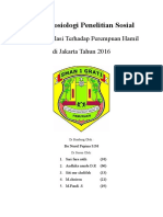 Tugas Sosiologi Penelitian Sosial