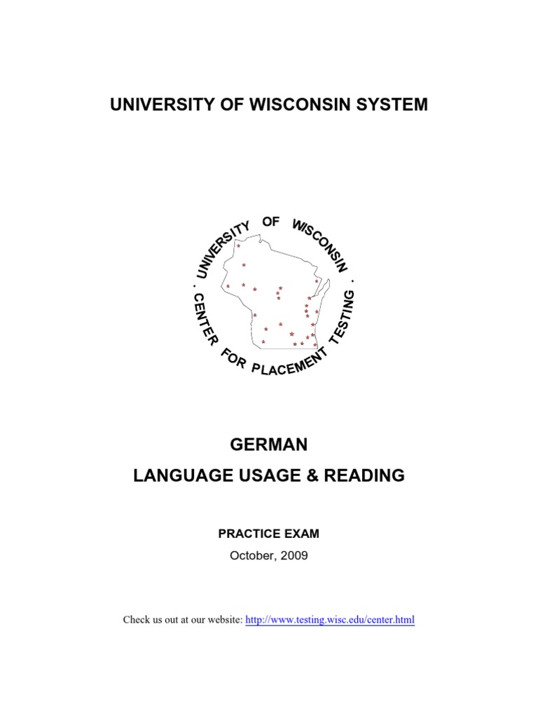 German Language Practice Exam Guide | PDF | Language Arts & Discipline