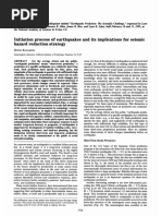 Initiation Process of Earthquakes and Its Implications For Seismic