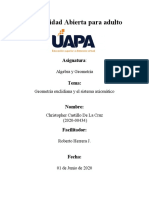 Geometría Euclidiana y El Sistema Axiomático