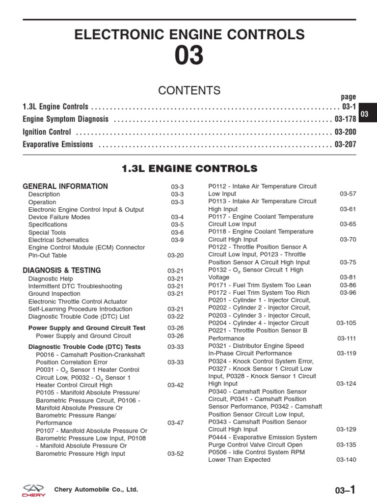 Manual de Servicio Control Electronico de Motor PDF | PDF | Throttle ...