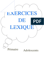 Exercices de Lexique Primaire 1