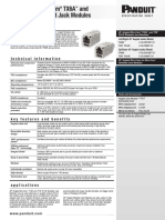 45° Angled Mini-Com Tx6A and TX6 PLUS Shielded Jack Modules: Specifications