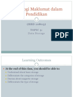 Teknologi Maklumat Dalam Pendidikan: Data Storage