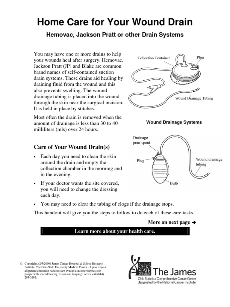 Home Care Wound Drain Toilet Wound Free 30day Trial Scribd