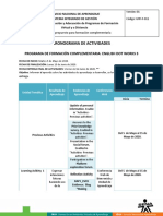 Cronograma de Actividades English DO WORK 3