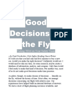Good Decisions On The Fly: Putting TEM On Your Safety Team