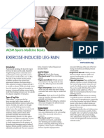 Exercise-Induced Leg Pain: Acsm Sports Medicine Basics