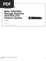 HPE MSA 1050 205x Storage Systems VE270 VL270 Feature Update Final 13aug2018 PDF