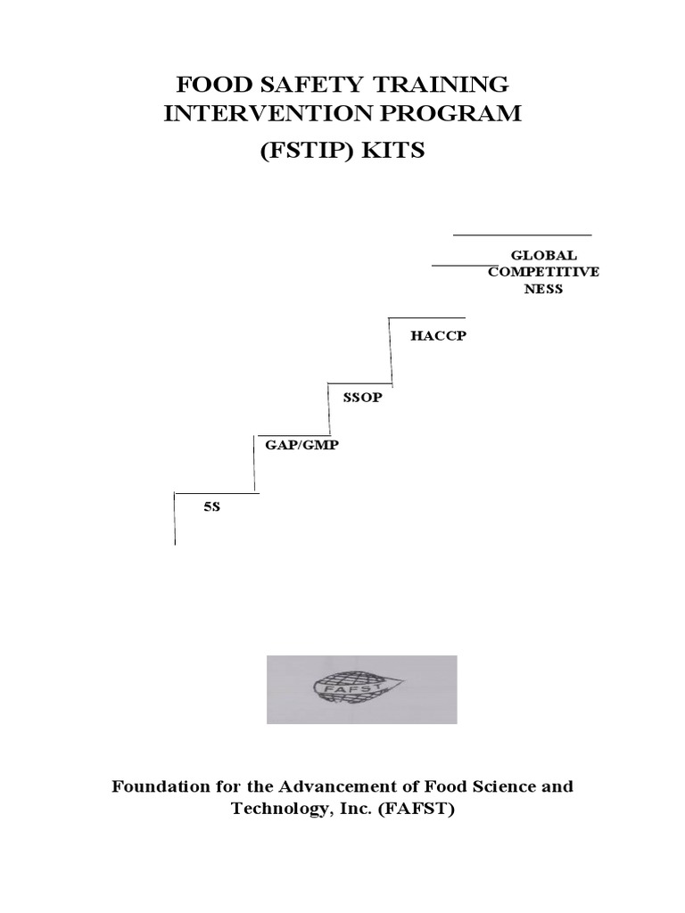 Food Safety Training Intervention Program (Fstip) Kits PDF