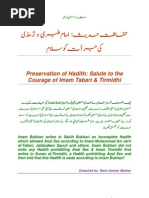 Download Preservation of Hadith Salute to the Courage of Imam Tabari  Tirmidhi by Rana Mazhar SN46414621 doc pdf