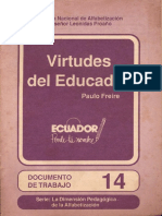 Virtudes Del Educador - Paulo Freire PDF