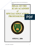 Journal of The American Academy Special Education Professionals