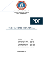 Tarea Mapa Organizaciones en Guatemala