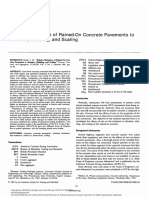 Relative Resistance of Rained-On Concrete Pavements To Skidding and Scaling