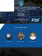 Simultaneity Analysis of The Education, Health and Economic Sector of Central Kalimantan in 2011 - 2018