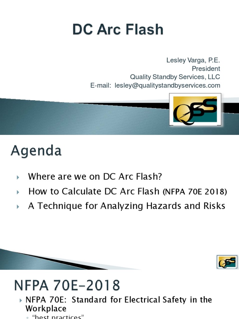 DC Arc Flash Safety Standards Overview | PDF | Personal Protective ...