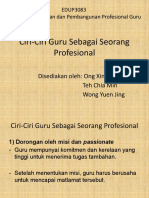 Ciri-Ciri Guru Sebagai Seorang Profesional