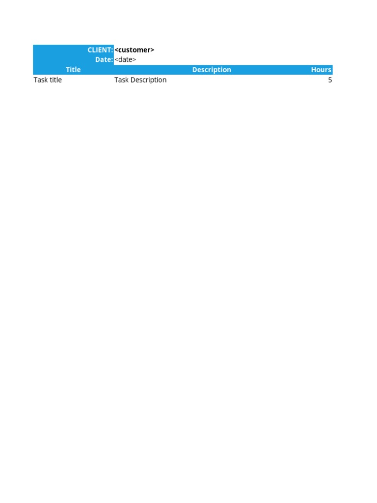 IGCE Excel Template Overview | PDF