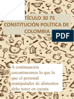 Artículo 30 75 Constitución Política de Colombia