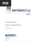 Installing The Client Applications: © Auvesy GMBH