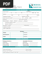 TEMPLATES (Patient's Profile, Intake&Output, Physical Exam, Medical History)