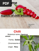 Welcome: Aspects of Chilli Breeding