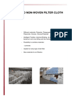 Woven and Non-Woven Filter Cloth